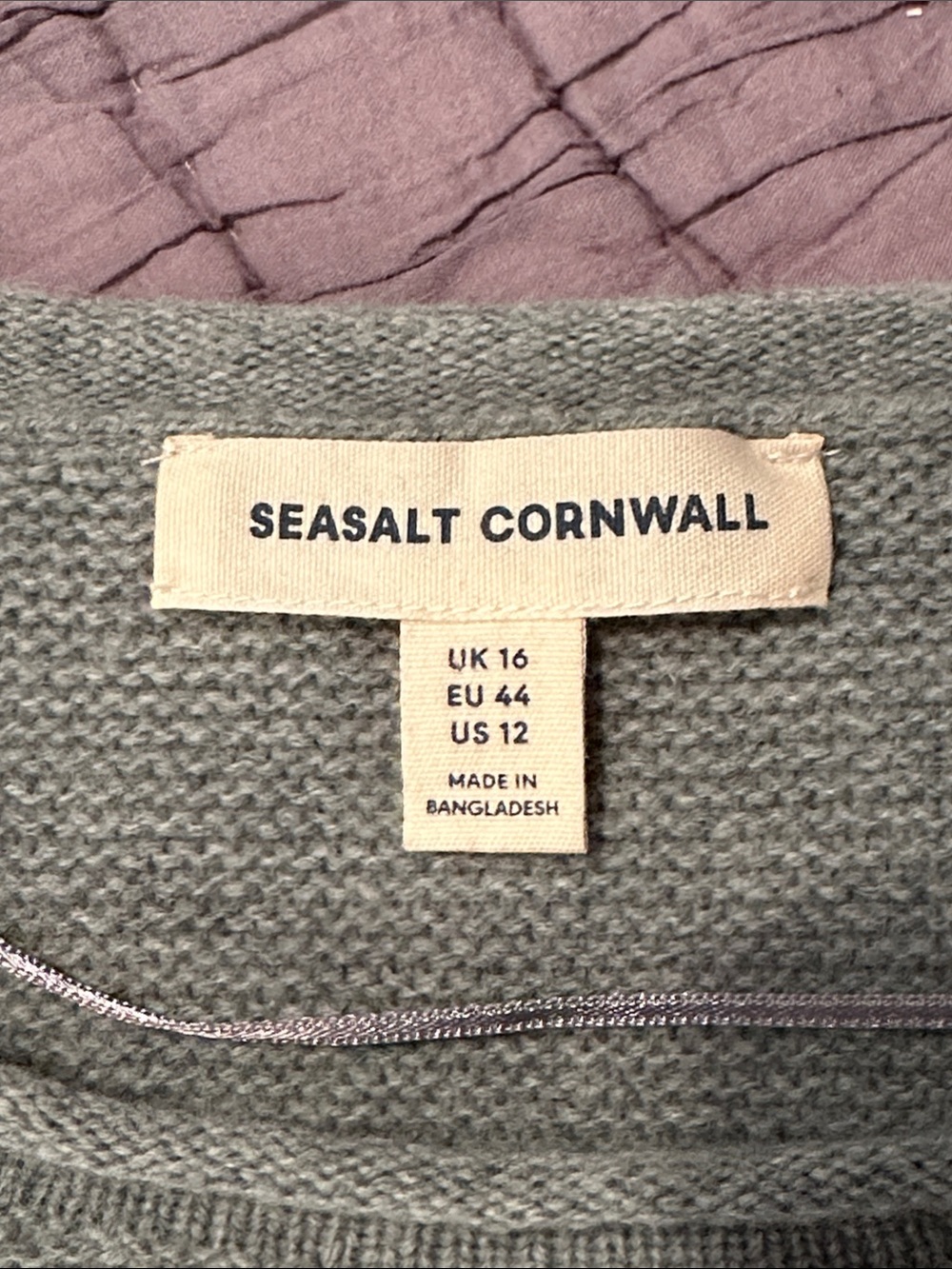 Seasalt Cornwall Fruity II Light Green Wool Blend Women’s Sweater size 12. - Picture 12 of 15